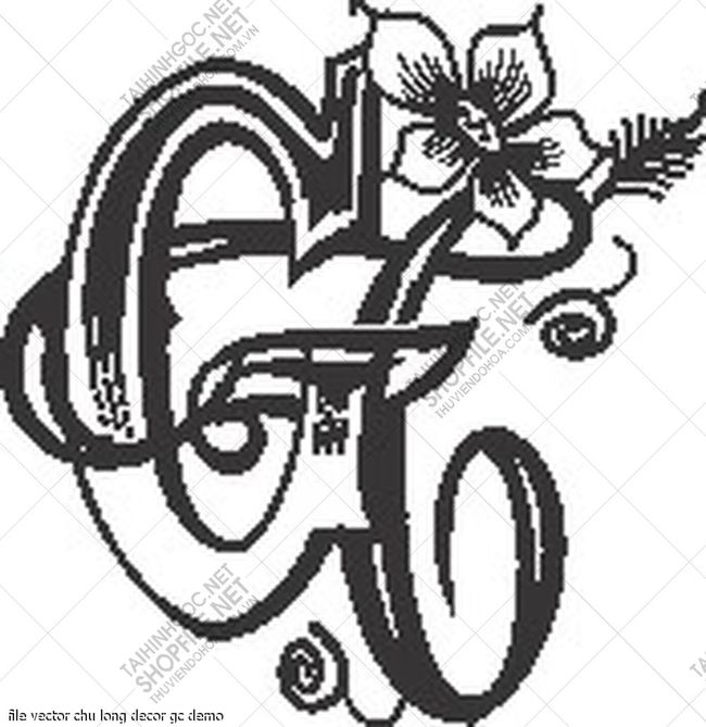 file vector chu long decor gc 